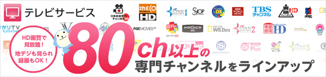 80ch�ȏ�̐��`�����l�������C���A�b�v
