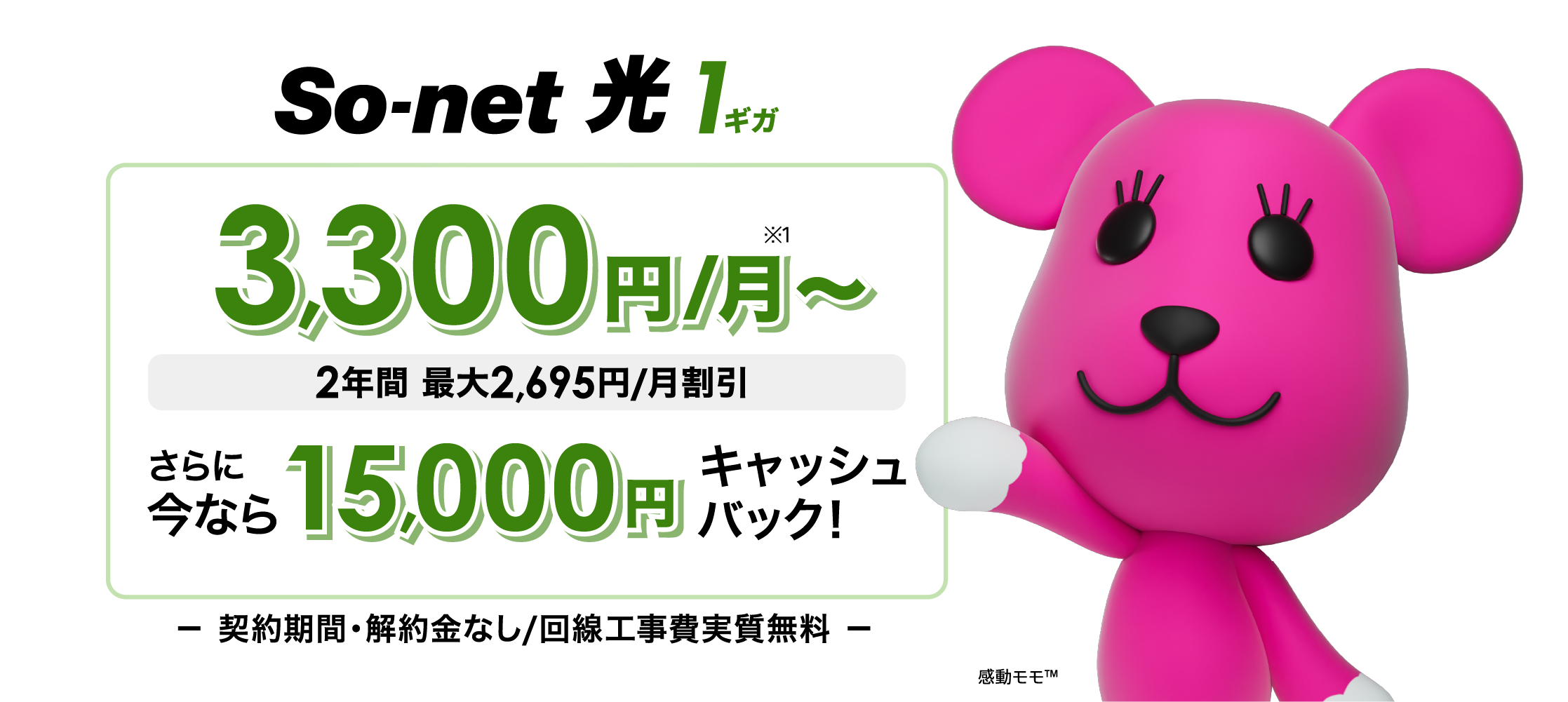 ぴったりなプランを選べる So-net 光 S / M / L | So-net