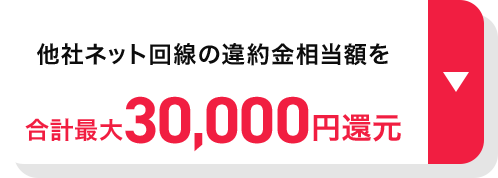 さらに 他社ネット回線の違約金相当額を合計最大30,000円還元。
