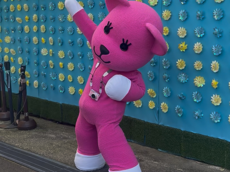 かざぐるまの壁で記念撮影1