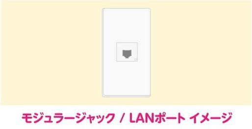 光コンセントやLANポートがあるか確認する