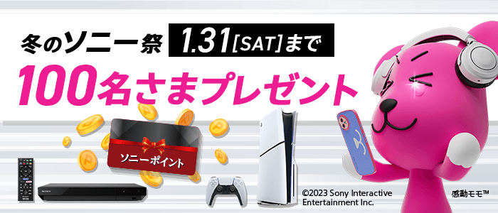 みんなに感動を届けちゃう！冬のソニー祭 応募締切：2026年1月31日土曜日