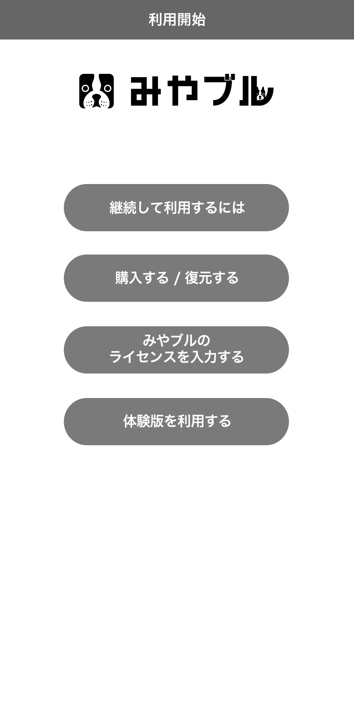 インストール時にSTEP4で確認したライセンス番号をご入力いただくとソフトウェアが動作します。