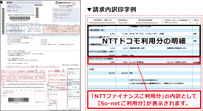 Ntt請求 電話料金合算 For ドコモ光 お支払い方法ガイド 会員サポート So Net