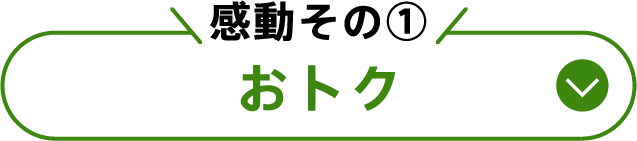 感動その①おトク